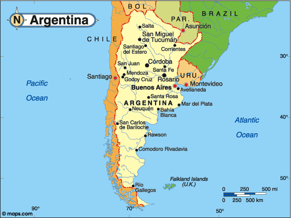 Map of Argentina