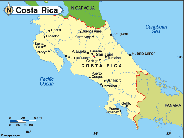 Map of Belize