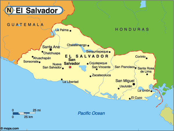 Map of Belize