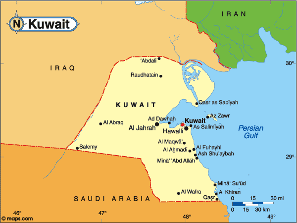 Map of Bahrain