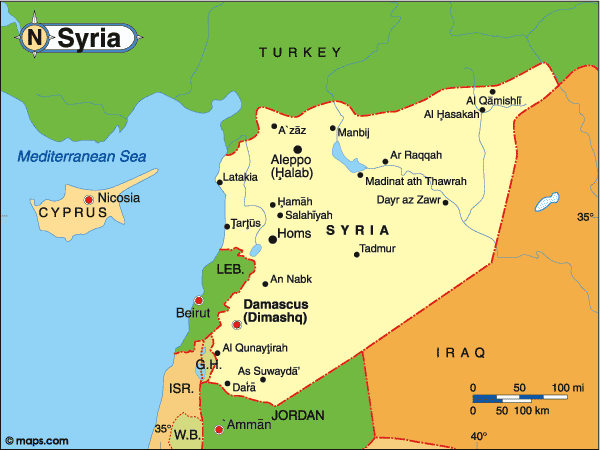 Map of Syria